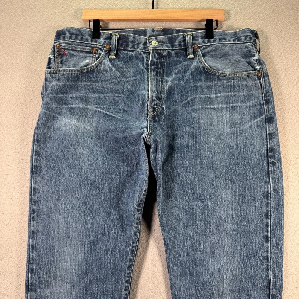Vintage Polo Ralph Lauren Classic‎ Jeans Mens 38x34 Blue Lightwash Denim Stretch